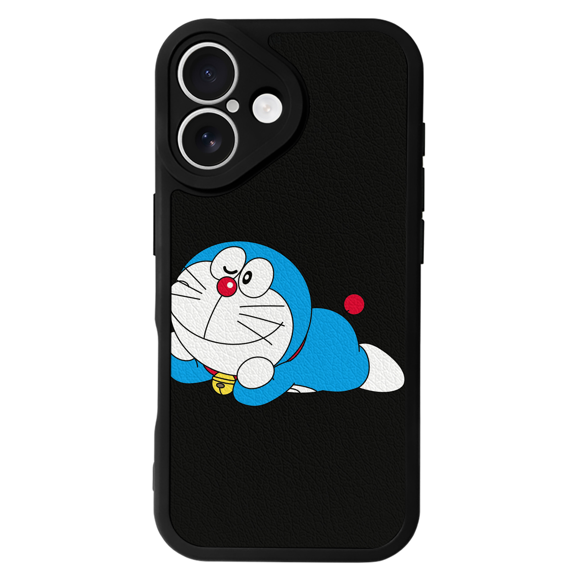 （画像用） ドラえもん Doraemon 【iPhone 16シリーズ対応】シリコンスマホケース（レザー調） 材質：シリコン